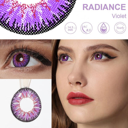 JeweLens Graded 2pcs/1 par Cosplay Lentes de contato coloridas Eyemakeup Colorido Anime Pupil 
