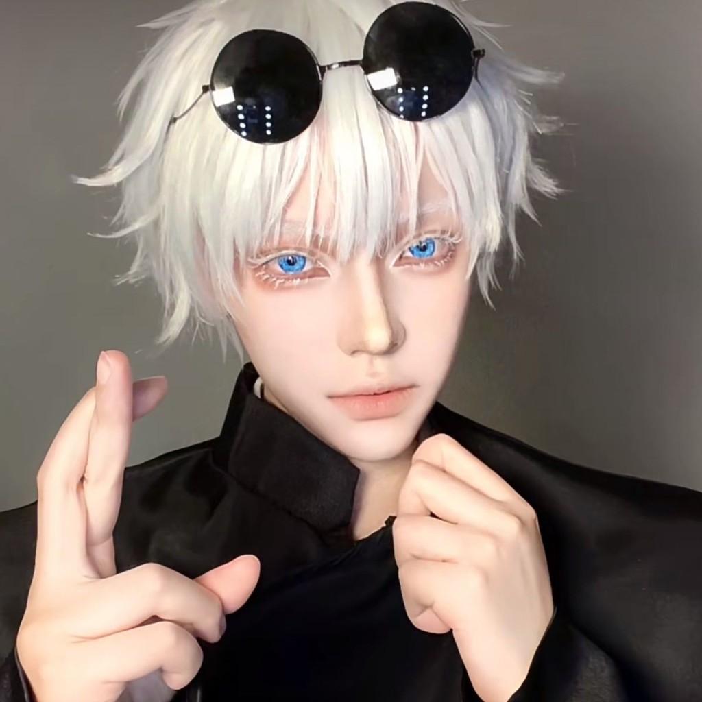 JeweLens 1pair Satoru Gojo Cosplay Blue Color Contact Lenses Jujutsu Kaisen Anime Softlens 14.5mm