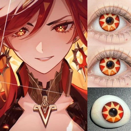 JeweLens 1 par Mavuika Cosplay Lentes de contato coloridas Genshin Anime Softlens 14,5 mm 