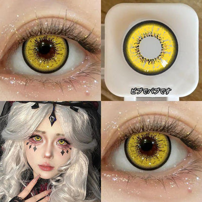 Lentes de contato coloridas Cosplay JeweLens Anime pupila colorida 12 meses 1 par