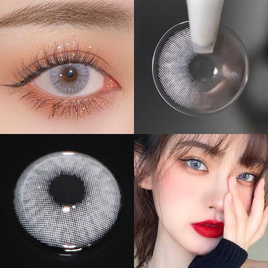 JeweLens Graded 2pcs/1par Vision Cinza Lentes de Contato Coloridas Cosméticas Softlens 14mm 