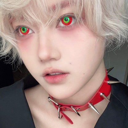 1pair Kaneki Ken Cosplay Colored Contact Lenses Halloween Contacts 14.4mm