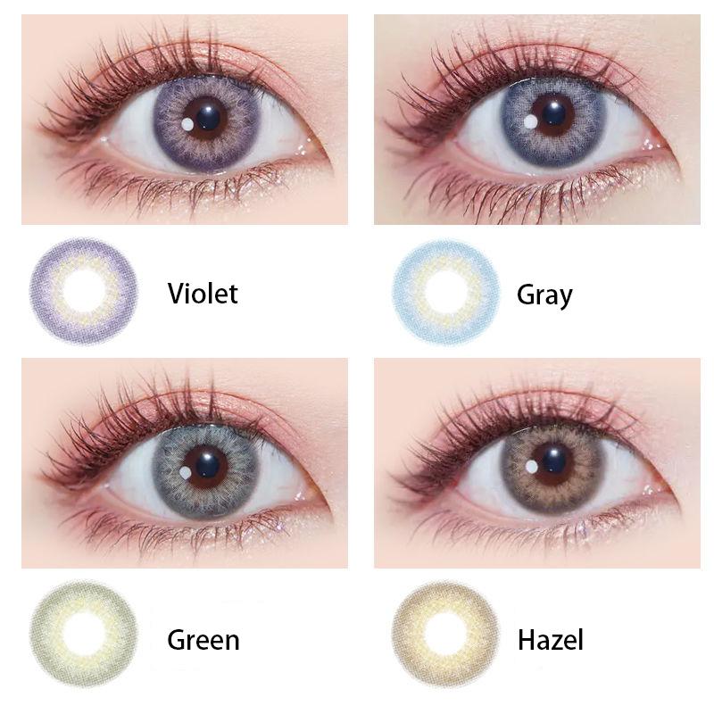 1pair Taylor Iris Color Contact Lens Cosmetic Softlens 12months