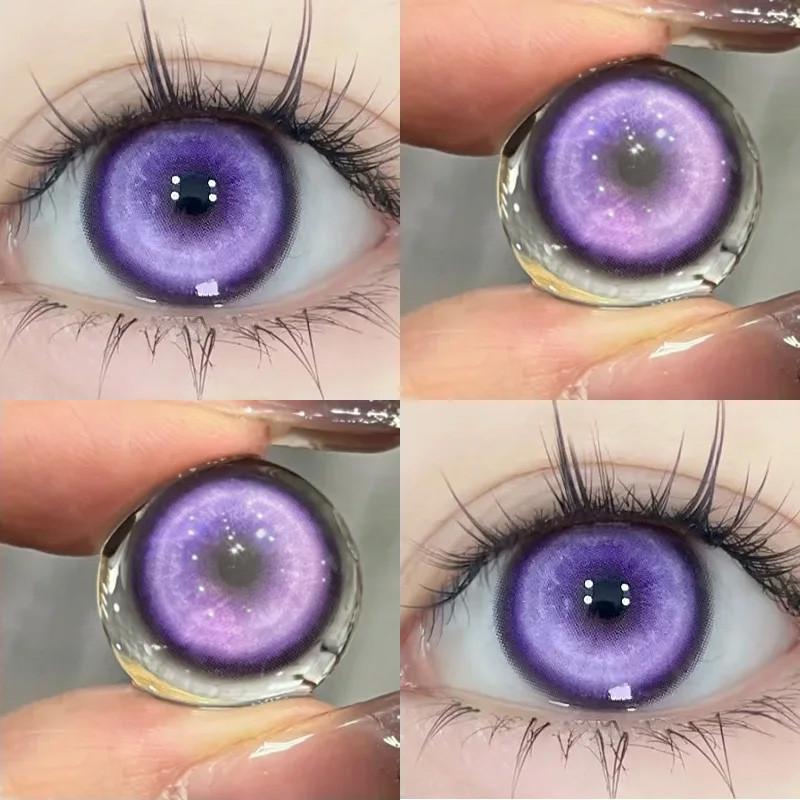 JeweLens Cosplay Color Contact Lenses Halloween Anime Softlens Koi Purple Pupil