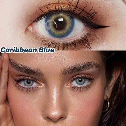 1pair Caribbean Series Colored Contact Lenses 14.4mm
