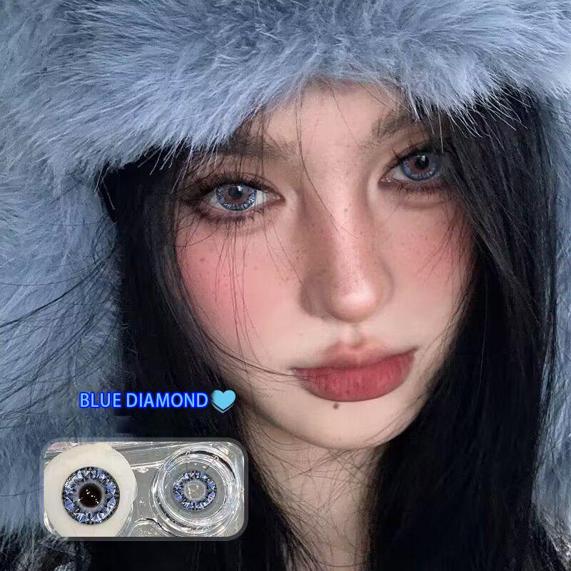 JeweLens Blue Diamond Contact Lenses 14.4mm Enlarge Pupil