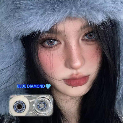 JeweLens Blue Diamond Contact Lenses 14.4mm Enlarge Pupil