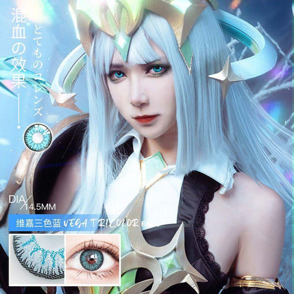 Graded 2pcs/1pair Cosplay Colored Contact Lenses Eyemakeup Coloured Anime Pupil