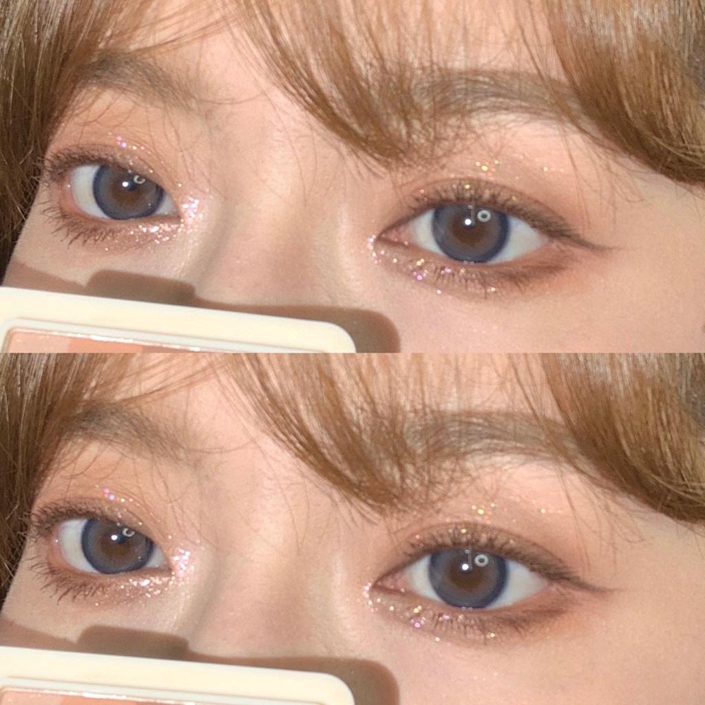 2pcs/1pair Natural Gray Brown Colored Contact Lenses 14.2mm