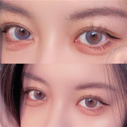 2pcs Colored Contact Lenses Eyemakeup Coloured Violet Pink Galaxy Pupil Dreamcolor