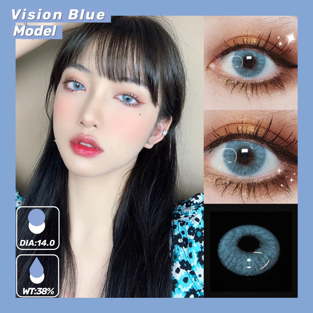 JeweLens Graded 2pcs/1par Vision Cinza Lentes de Contato Coloridas Cosméticas Softlens 14mm 