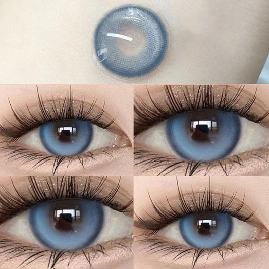 2pcs/1pair Natural Highlight Colored Contact Lenses 14.4mm Softlens