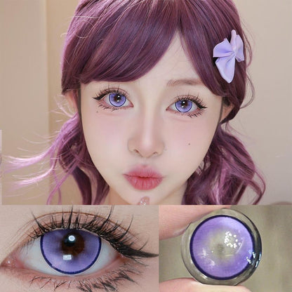 [COD] 1 par de lentes de contacto de color para cosplay, lentes suaves de anime de Halloween de 14,5 mm, 6 meses