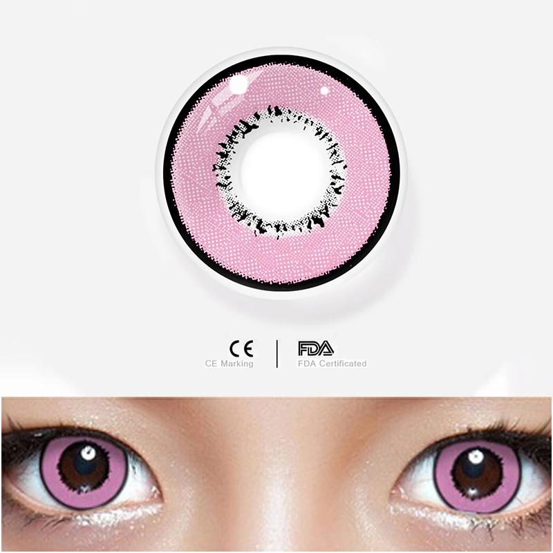 JeweLens Graded 2pcs/1par Cosplay Lentes de contato coloridas Demonslayer Anime Pupil