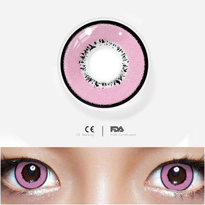 JeweLens Graded 2pcs/1par Cosplay Lentes de contato coloridas Demonslayer Anime Pupil
