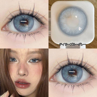 1pair Taylor BlueGray Colored Contact Lenses 14.2mm