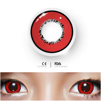 JeweLens Graded 2pcs/1par Cosplay Lentes de contato coloridas Demonslayer Anime Pupil