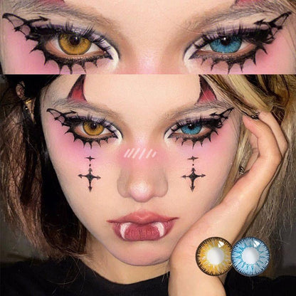 Graded 2pcs/1pair Cosplay Colored Contact Lenses Eyemakeup Coloured Anime Pupil