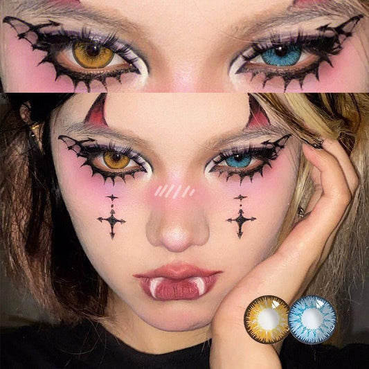 Graded 2pcs/1pair Cosplay Colored Contact Lenses Eyemakeup Coloured Anime Pupil