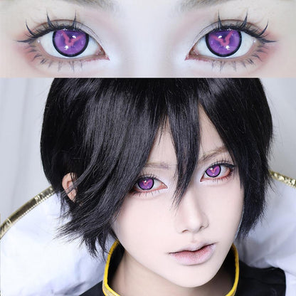 1pair Genshin Arlecchino Cosplay Color Contact Lenses Halloween Scary lens Softlens