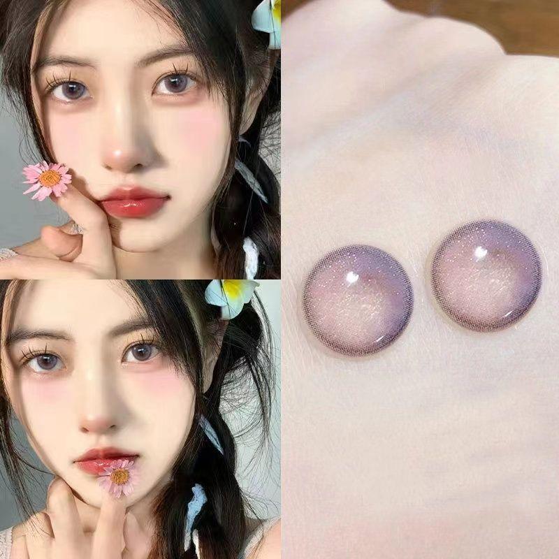 JeweLens Graded 2pcs/1par Cosplay Lentes de Contato Coloridas Anime Softlens Dream Pink Pupil