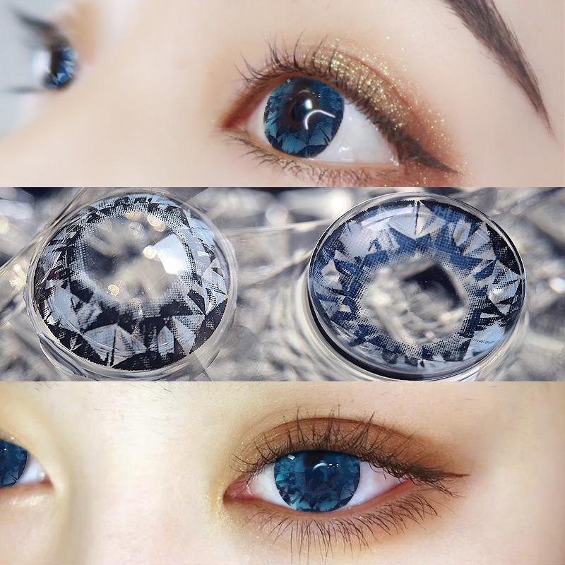 JeweLens Blue Diamond Contact Lenses 14.4mm Enlarge Pupil
