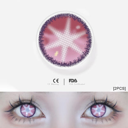 1pair Hoshino Ai OSHI NO KO Cosplay Anime Color Contact Lenses Halloween Scary lens Softlens 14.5mm