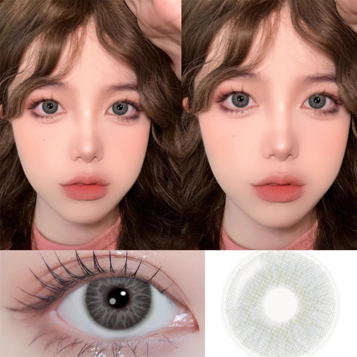 1pair Colored Contact Lenses Evileye Cat Pupil 14.2mm
