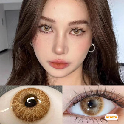 1pair Colored Contact Lenses Evileye Cat Pupil 14.2mm