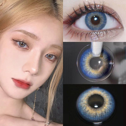 1pair Caribbean Series Colored Contact Lenses 14.4mm