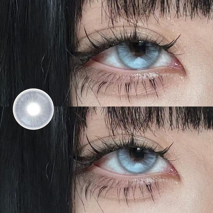 Isoralook 2pcs/1pair Watery Color Contact Lenses 14.5mm Softlens