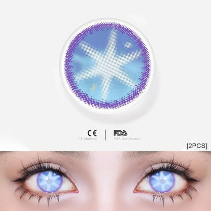 1pair Hoshino Ai OSHI NO KO Cosplay Anime Color Contact Lenses Halloween Scary lens Softlens 14.5mm