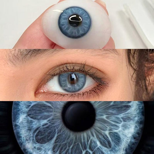 1pair Natural IceBlue Colored Contact Lenses