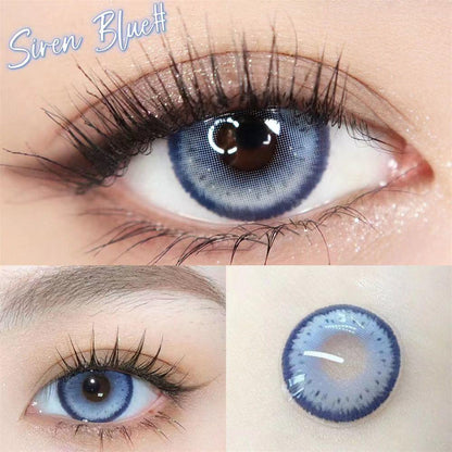 1pair Natural IceBlue Colored Contact Lenses 14.4mm Softlens