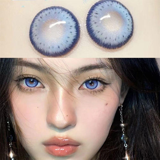 1pair Natural IceBlue Colored Contact Lenses 14.4mm Softlens