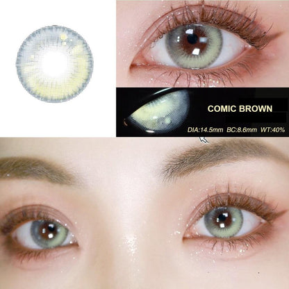 1pair Yashiro Nene Cosplay Colored Contact Lenses 12months
