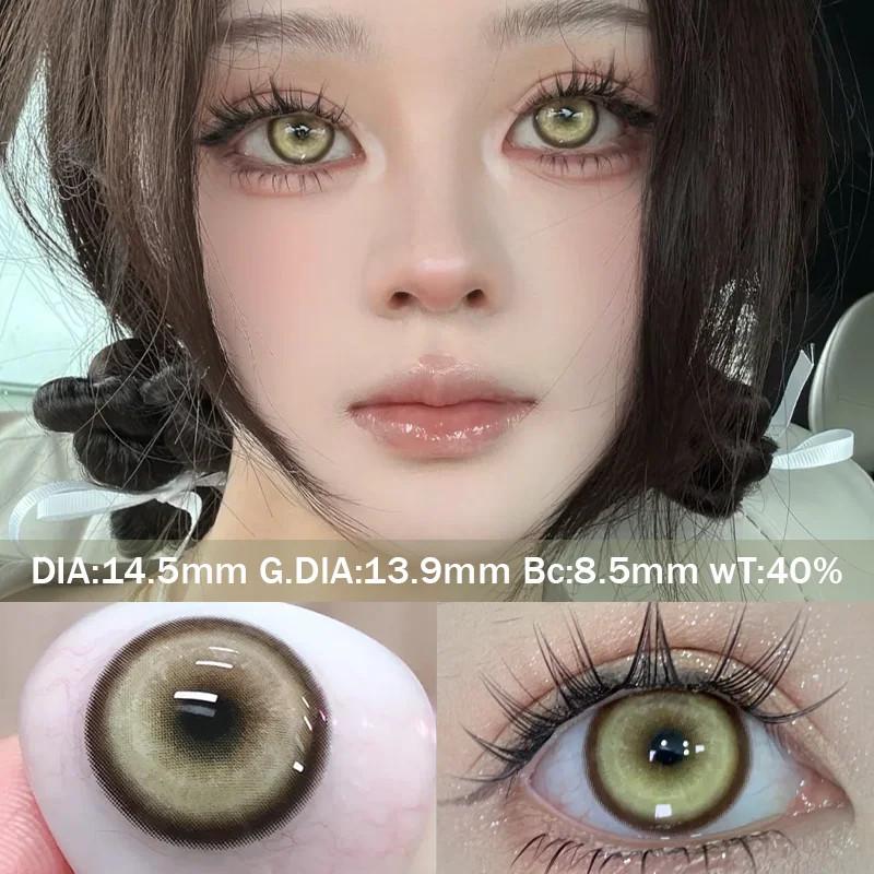 1pair Cosplay BLUE LOCK Color Contact Lenses Halloween Scary Lens Softlens 14.5mm