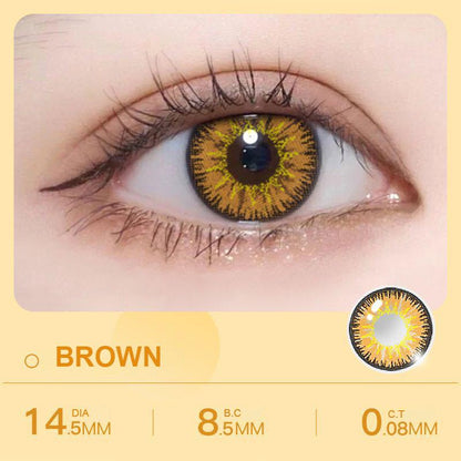 [COD] 1 par de lentes de contacto de colores para Halloween, cosplay, 14,4 mm