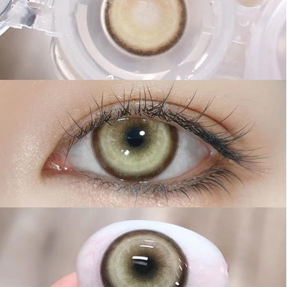 1pair Cosplay Red Gray Pink Colored Contact Lenses Halloween Scary lens Softlens 14.5mm