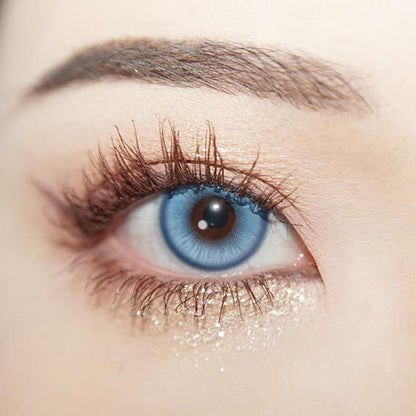 JeweLens Cosplay Lentes de contato coloridas Halloween Anime Softlens Koi Blue Pupil 