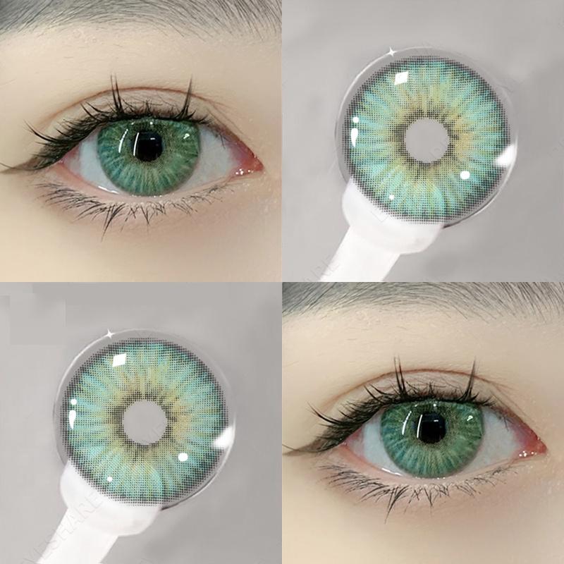 JeweLens 1 par Queen Brown Lentes de contato coloridas lentes de contato cosméticas de 14,4 mm 