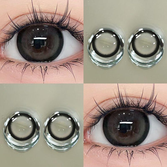 1pair Bigblack Series Colored Contact Lenses 14.4mm Softlens 12months
