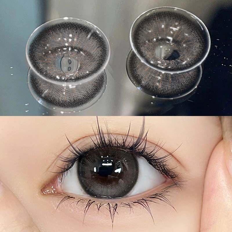 1 par de lentes de contato coloridas naturais 14,4 mm softlens 