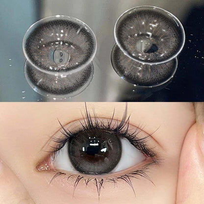 1 par de lentes de contato coloridas naturais 14,4 mm softlens 