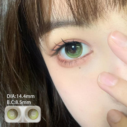JeweLens Green Contact Lenses 14.4mm Enlarge Pupil