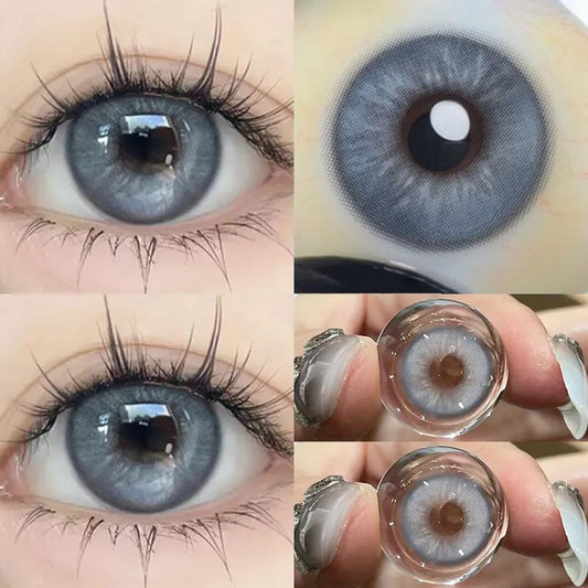 1pair Taylor BlueGray Colored Contact Lenses 14.2mm