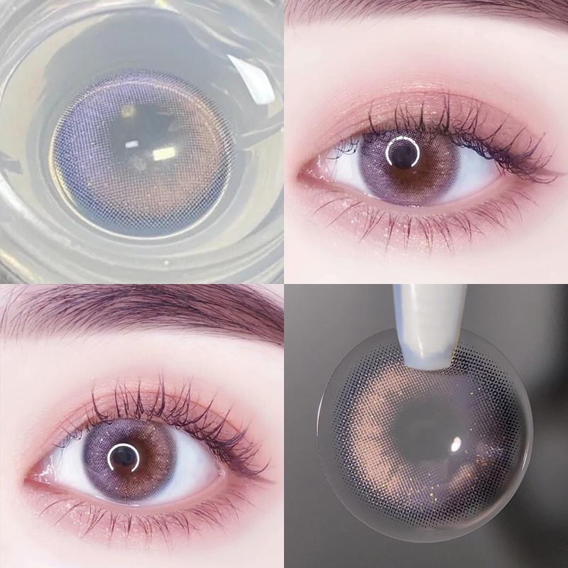 JeweLens Graded 2pcs/1par Cosplay Lentes de Contato Coloridas Anime Softlens Dream Pink Pupil