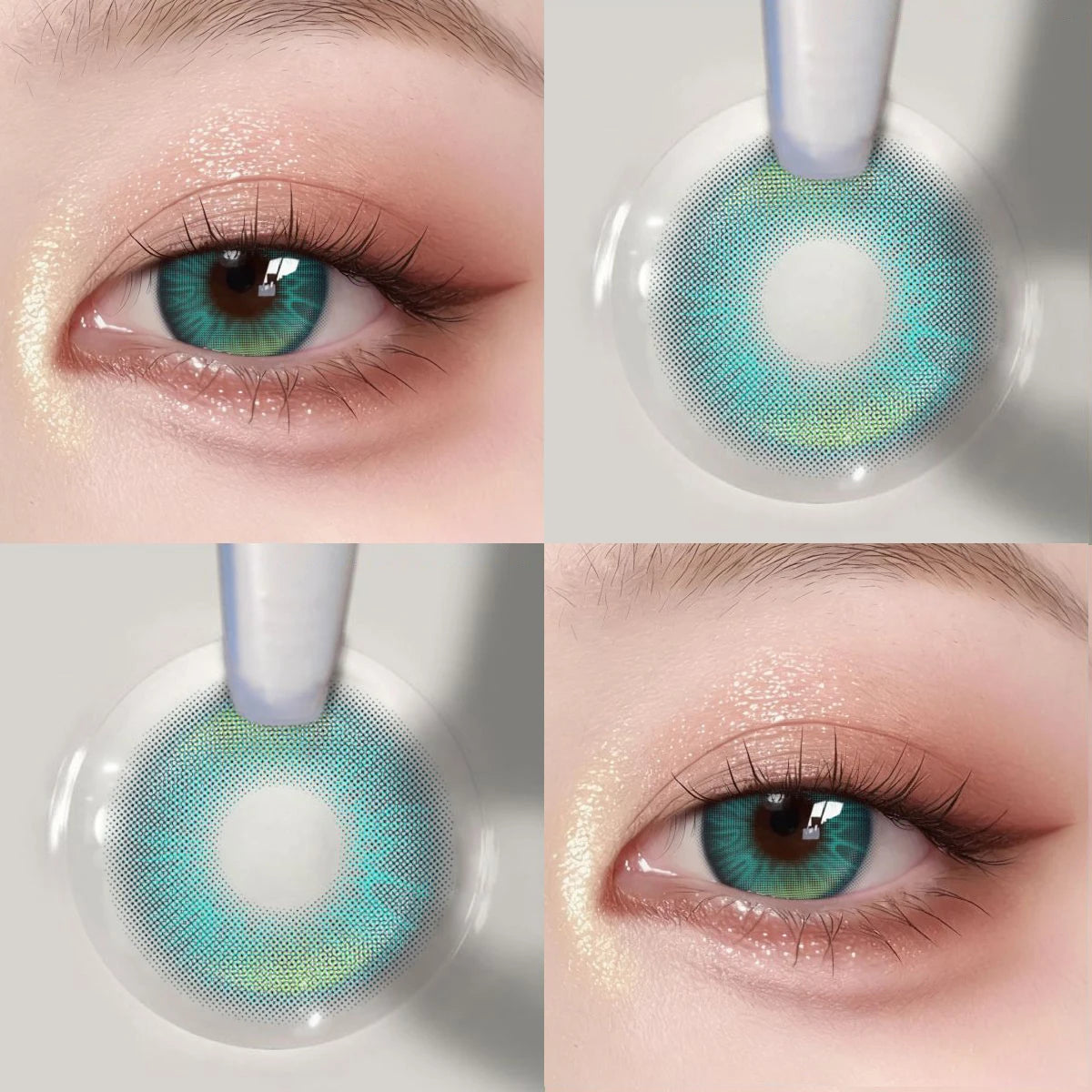 JeweLens Navy Blue Cosplay Color Contact Lenses Emerald Green Soft Lens New Arrive Eye Makeup High Quality