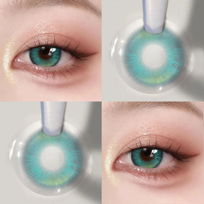 JeweLens Navy Blue Cosplay Color Contact Lenses Emerald Green Soft Lens New Arrive Eye Makeup High Quality