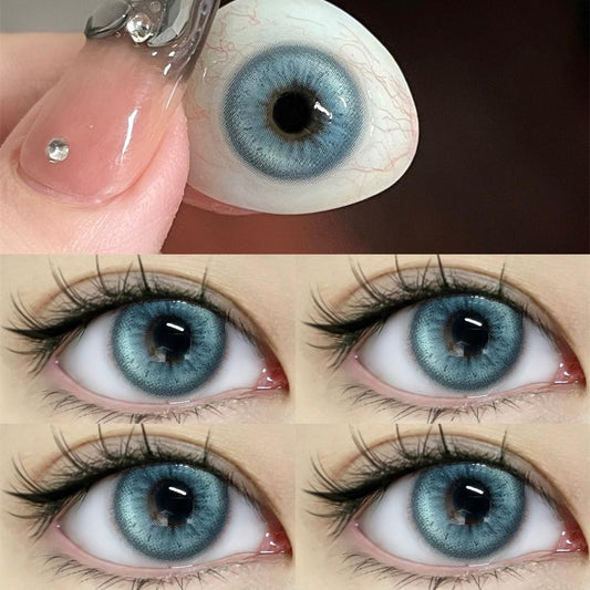 1pair JeweLens Omega Blue Green Colored Contact Lenses 14.2mm